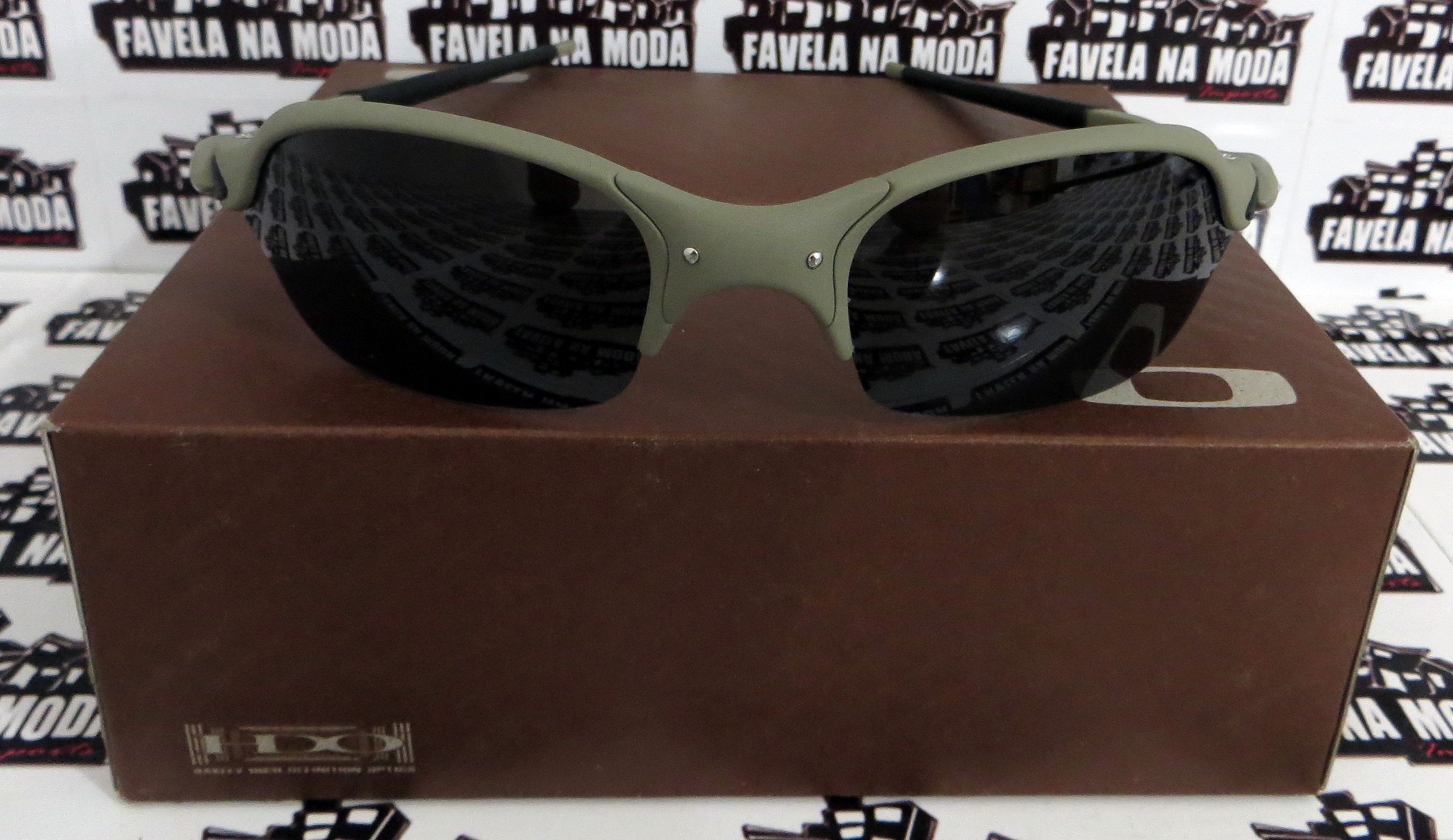 Óculos Oakley Juliet - X-Metal / Clear Verde / Borrachas Verdes - Favela na  Moda Imports