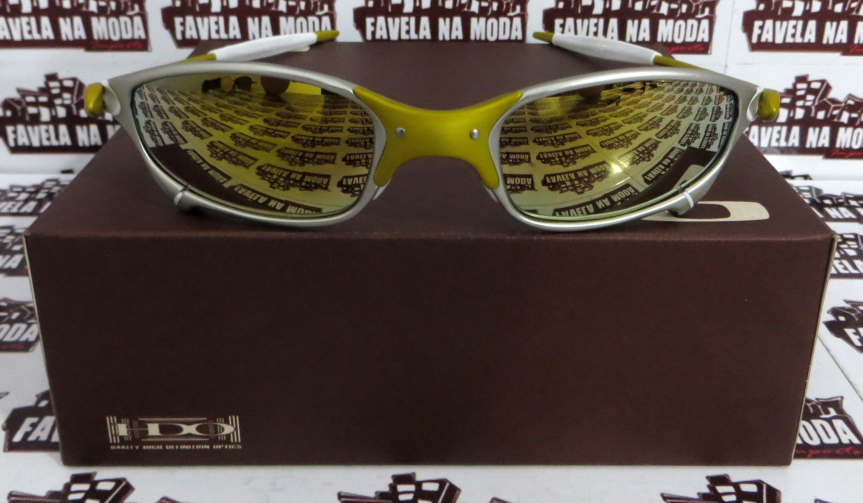 Óculos Oakley Double xx - X-Metal / Clear Azul / Borrachinhas Azul - Favela  na Moda Imports