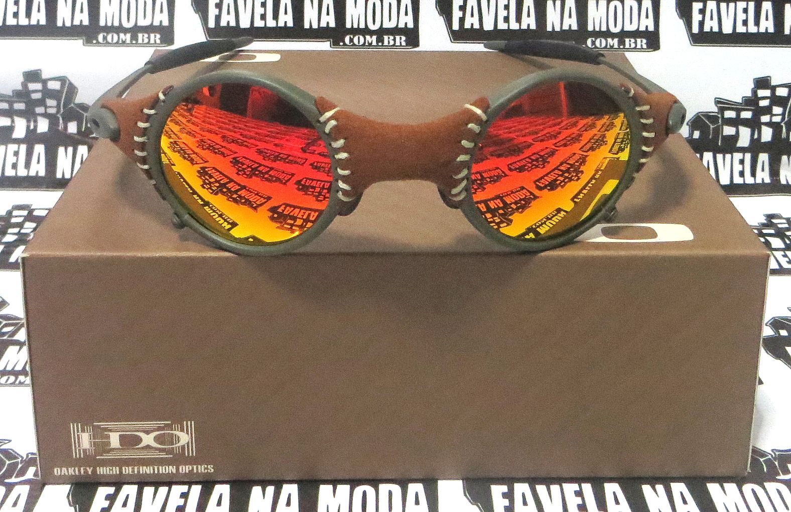 Óculos Oakley Juliet - Gold / Pink / Borrachas Rosas - Favela na Moda  Imports