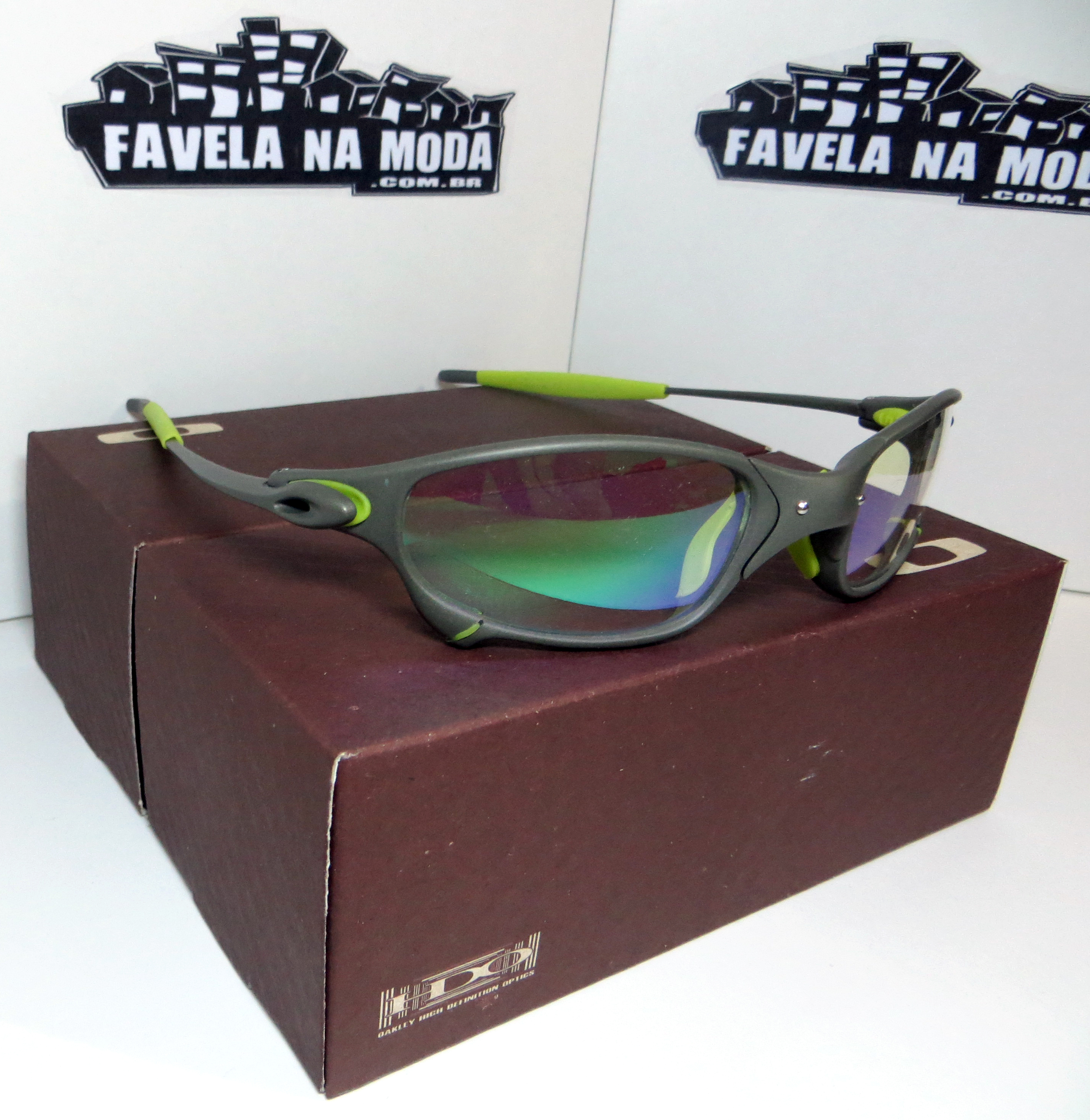 Óculos Oakley Juliet XMetal lente verde ⋆ Sanfer Acessórios